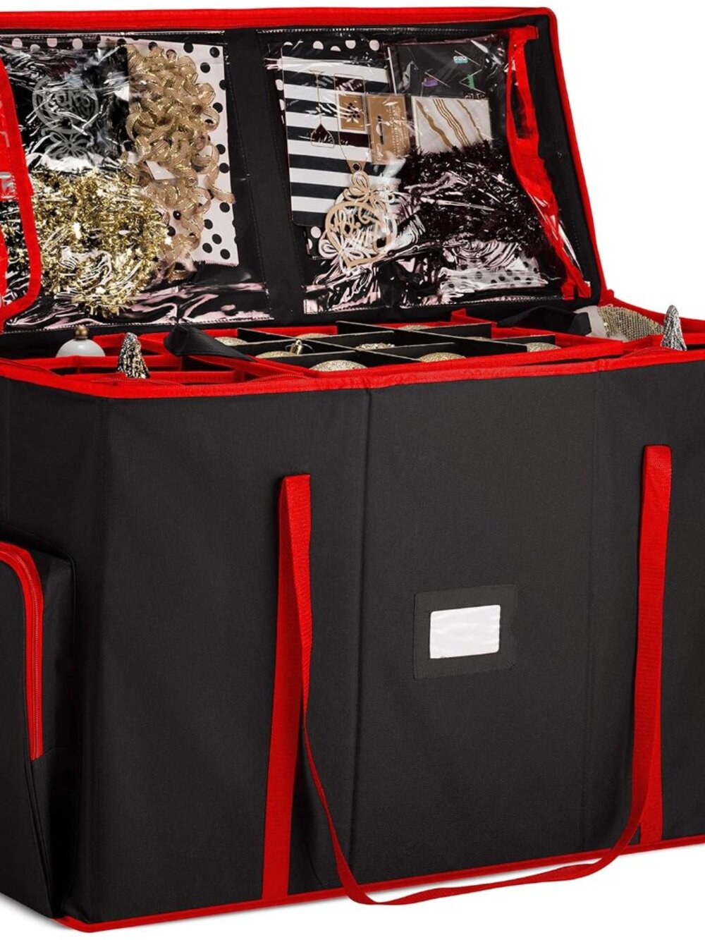 All in One Christmas Ornament Storage Box & Decoration Container - Easy Access R - Picture 1 of 8